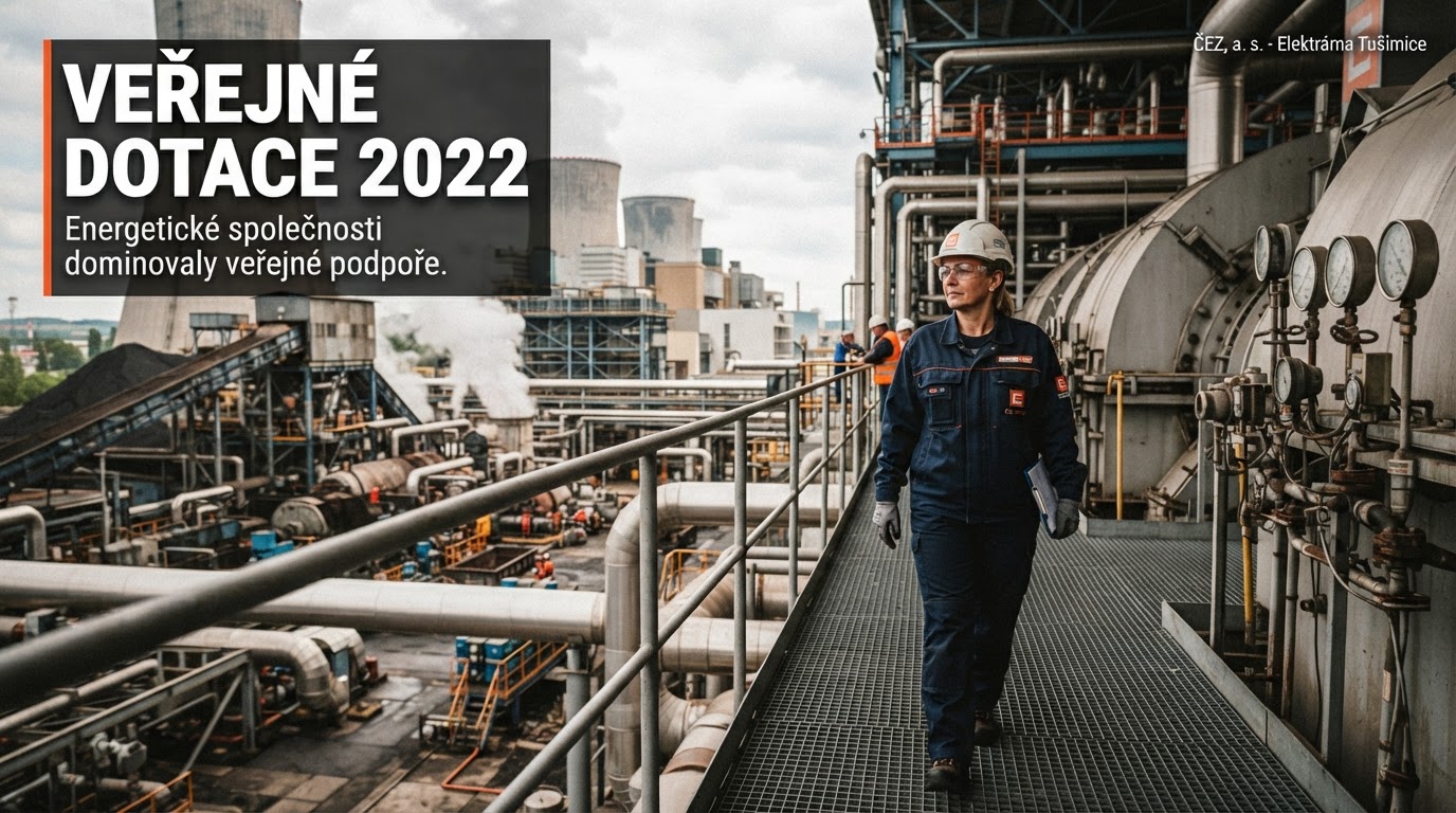 Energetické firmy dominovaly ve veřejných dotacích v roce 2022
