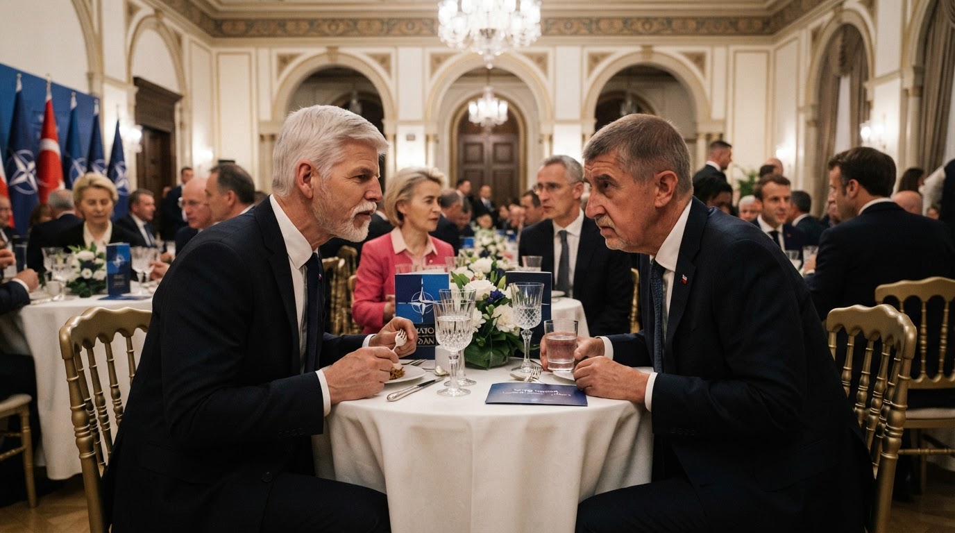 Pavel i Babiš byli na večeři lídrů na summitu NATO v Ankaře