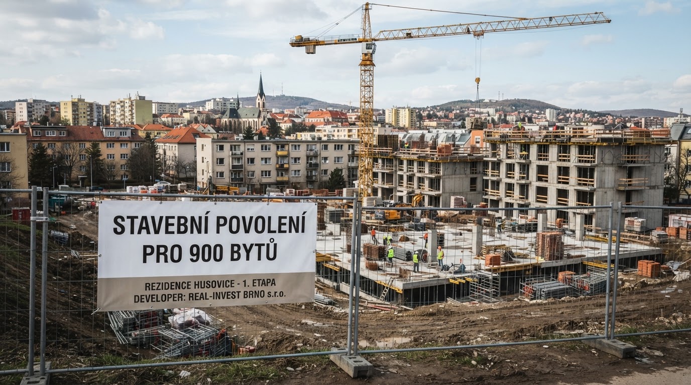 UDI Group získala stavební povolení pro 900 bytů v Brně-Husovicích