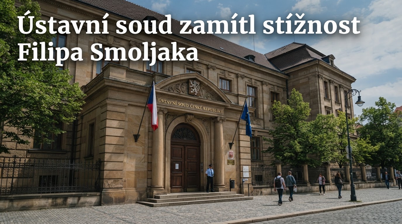 Ústavní soud zamítl stížnost Filipa Smoljaka ve sporu o ochranu osobnosti