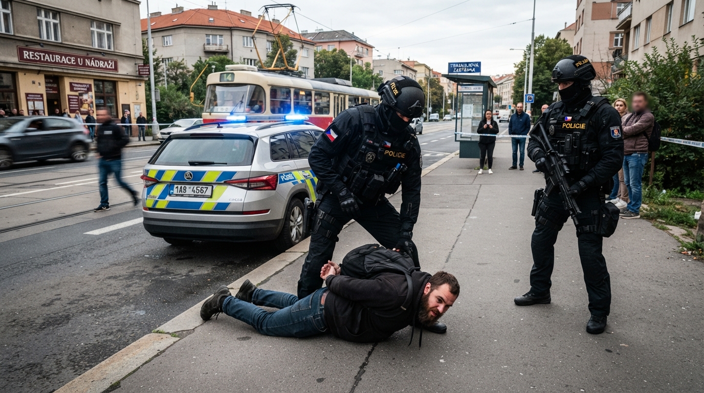 V Česku se dnes hledá ozbrojený muž, policie ho zadržela ve Strašnicích