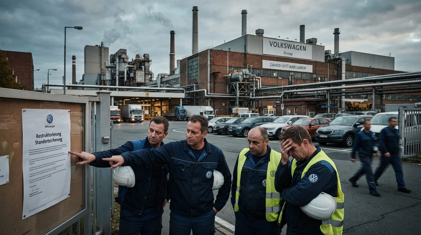 Volkswagen zvažuje zavření čtyř závodů, včetně toho nedaleko Ústí