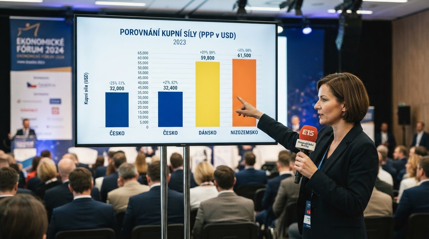 Žebříček kupní síly: Česko zaostává za Dánskem a Nizozemskem
