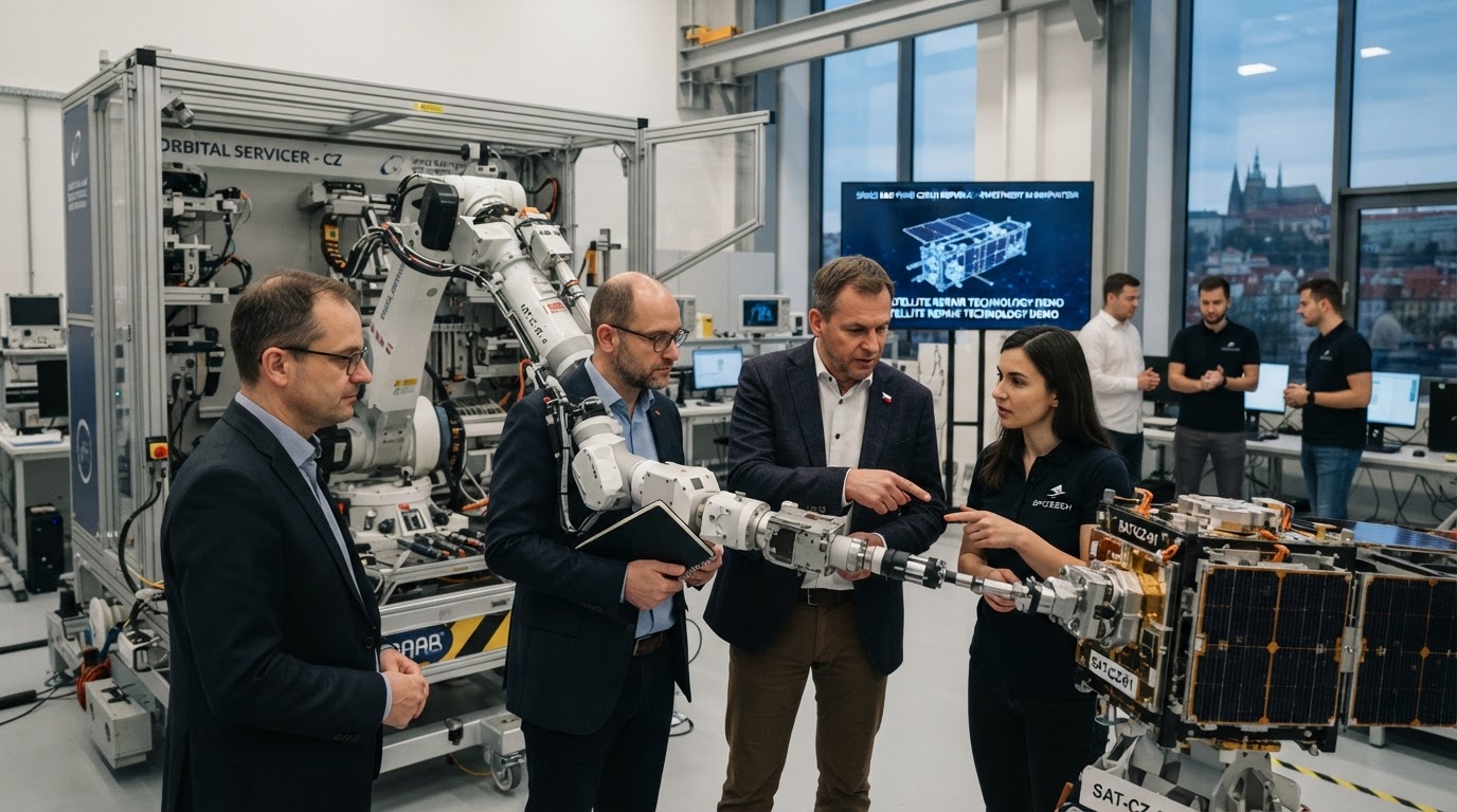 Čeští investoři podpořili revoluční technologii pro opravy družic ve vesmíru