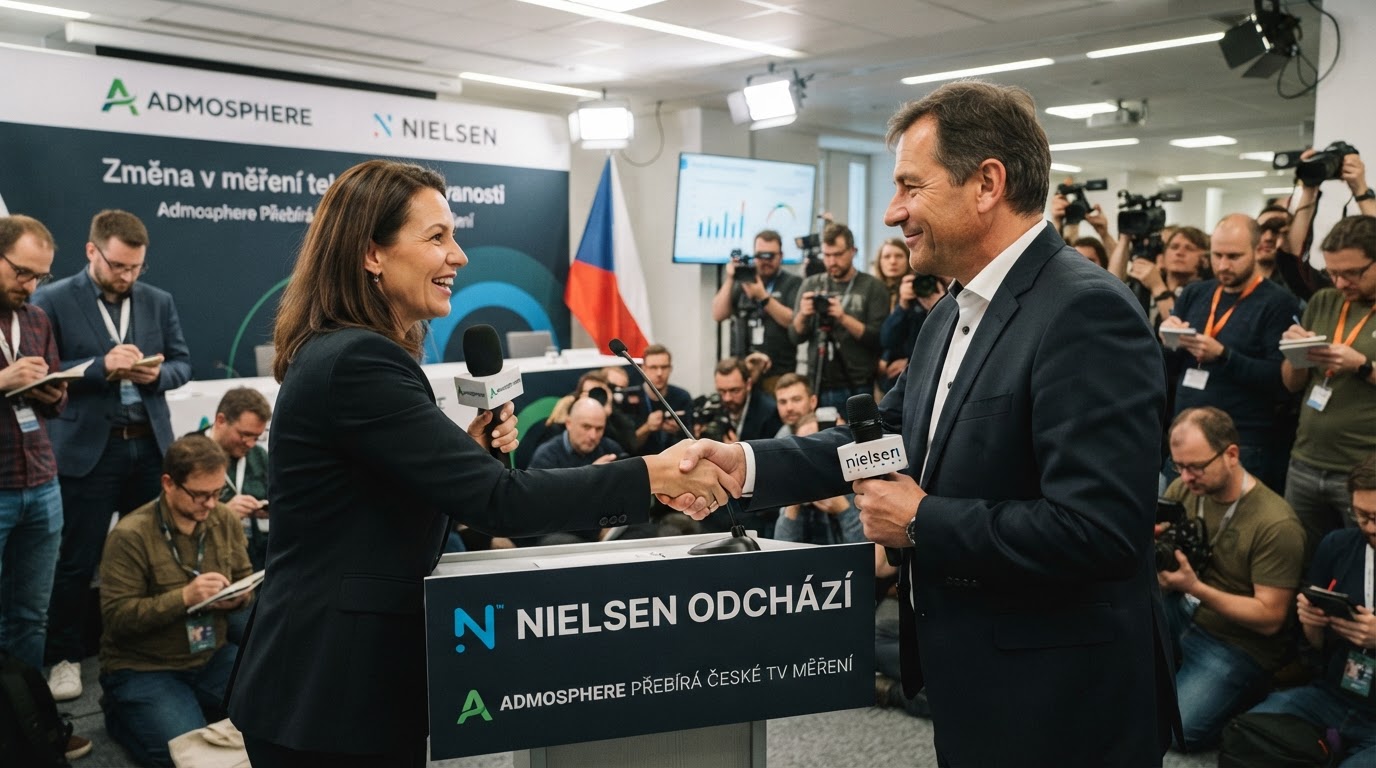 Nielsen odchází z českého měření sledovanosti, většinu Admosphere převezme domácí tým