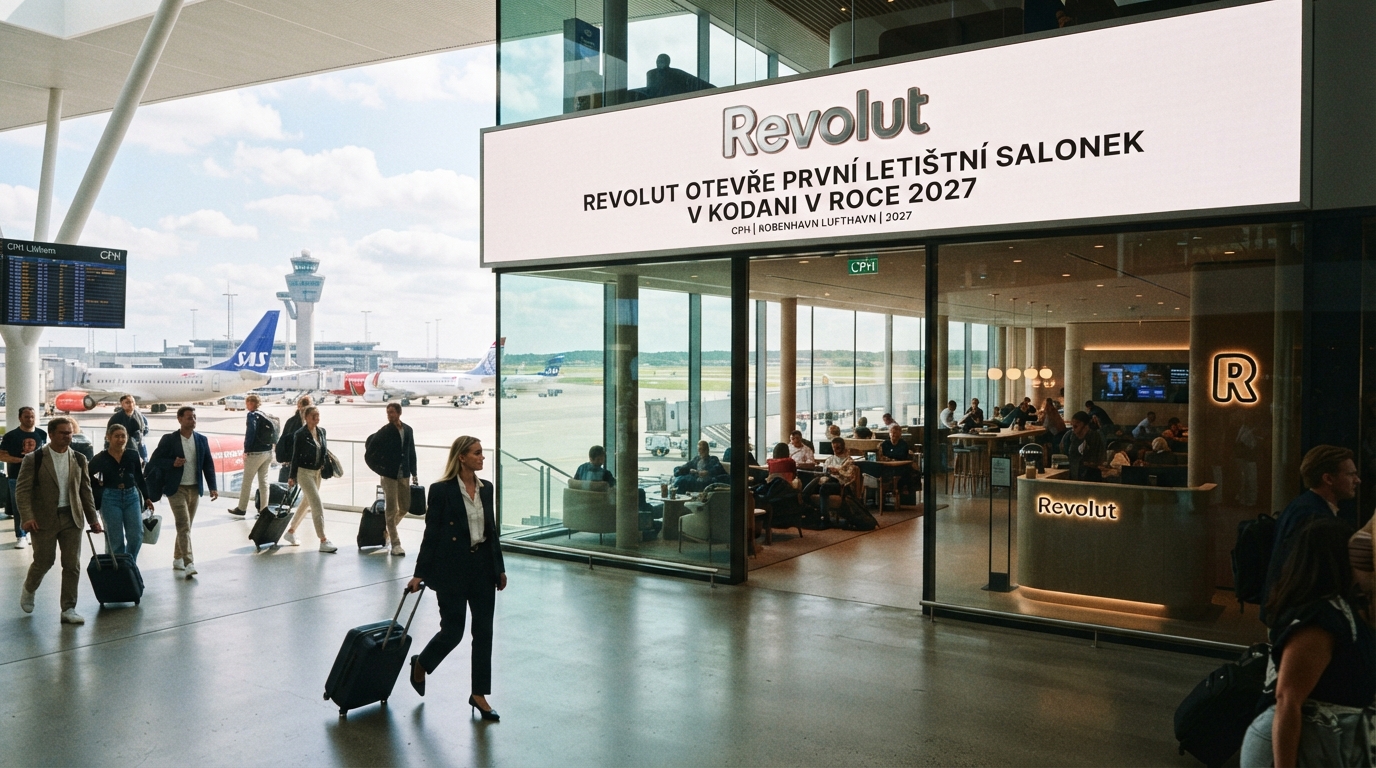 Revolut otevře první letištní salonek v Kodani v roce 2027