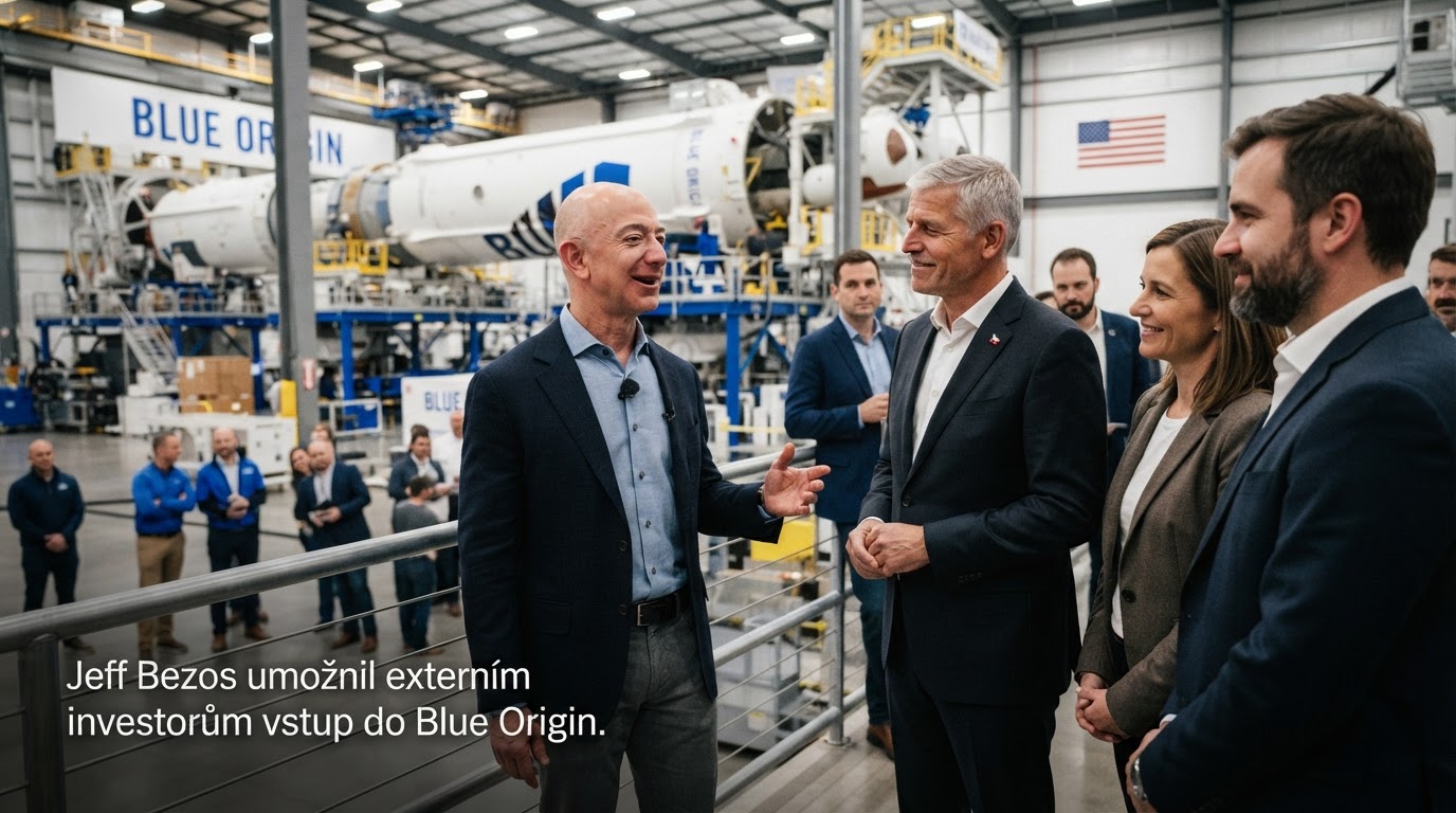 Jeff Bezos umožnil externím investorům vstup do Blue Origin, mezi nimi i Češi