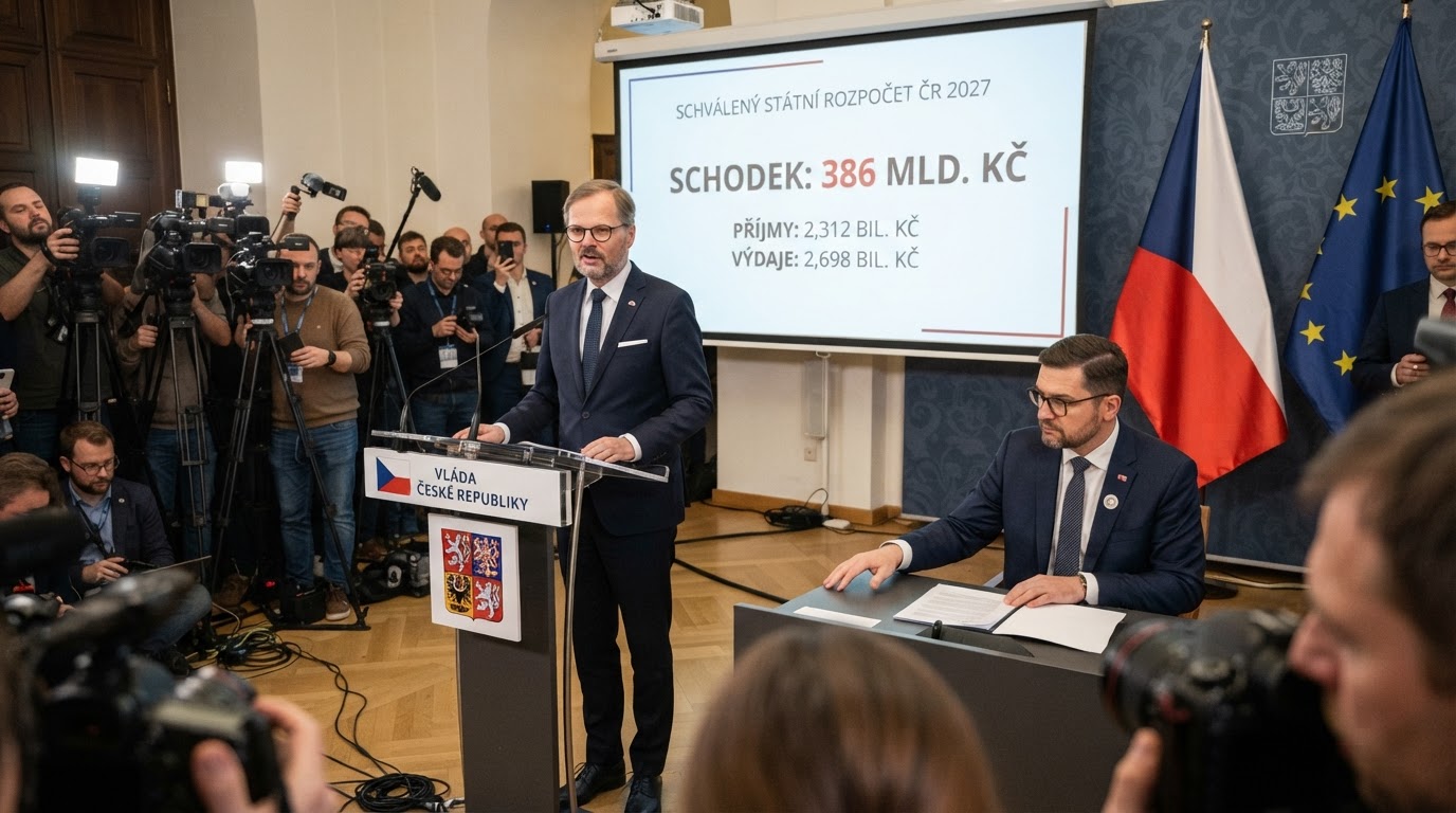 Vláda schválila rozpočet 2027 se schodkem 386 miliard korun